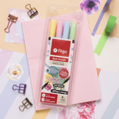 Marcador Filgo Duo Brush Doble Punta Estuche X4 - Libreria Constitucion Minorista