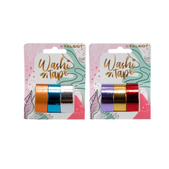 Cinta adhesiva Talbot Washi Tape 1,5cm x 3 mtrs x 3 u