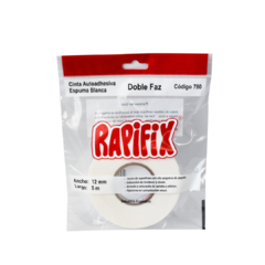 Cinta Rapifix Espuma doble faz Blanca / negra x 1 u - comprar online