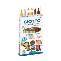 Marcadores Giotto Turbo Tonos Piel SKIN TONES X6/ X12 - comprar online