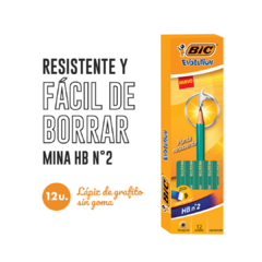 Lápiz Bic de grafito Evolution x 12 u - comprar online