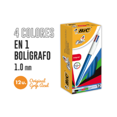 Boligrafo Bic Grip 4 colores en uno 1 mm - Libreria Constitucion Minorista