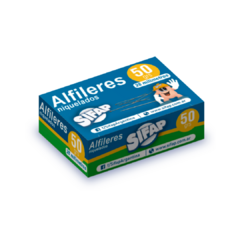 Alfileres Sifap Niquelados 28 mm X50 gr - comprar online