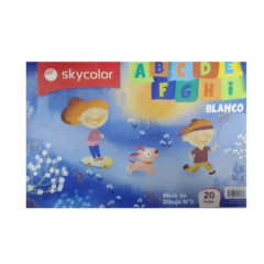 Block Skycolor Nro 5 Hojas De Dibujo Blanco / color x 20 hjs en internet