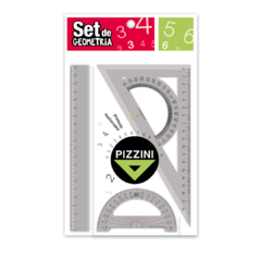 Set Geometrico Pizzini art4203 Escuelita 3 piezas
