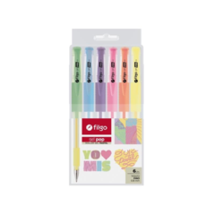 Roller Filgo Gel Pop Pastel Estuche X6