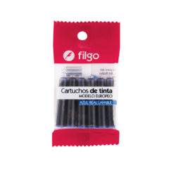 Cartuchos Filgo S-Mile Tinta Azul Pack X6