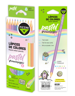 Lapices Pizzini De Colores Pastel X10 en internet