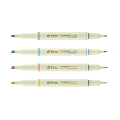 Resaltadores Filgo Fit Doble Punta Estuche X4 - tienda online