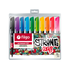 Marcador Filgo Permanente 040 Surtido Estuche X10