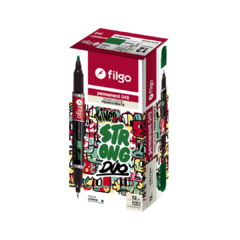 Marcador Filgo Permanente Doble Punta 042 X1 - Libreria Constitucion Minorista