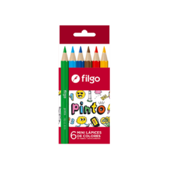Lapices Filgo Pinto Mini Colores Caja X6