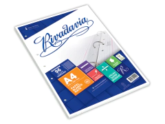 Repuesto Rivadavia A4 Hojas P/ Carpeta c/ banda x 96 Hjs