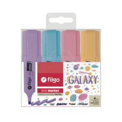 Resaltador Filgo Ancho Galaxy Estuche X4
