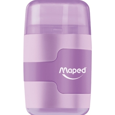 Sacapuntas Maped Connect Pastel C/ Goma y Deposito 2 Orificios