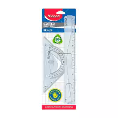 Kit Maped Geometria P/ Zurdos 3 Piezas