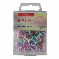 Push Pins Skycolor Chinche Pastel Estuche en internet