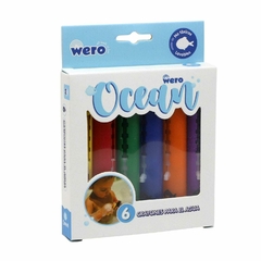 Crayones Wero Ocean Para El Agua Retractil X6