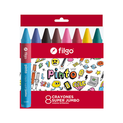 Crayones Filgo Pinto Super Jumbo Estuche X8 - comprar online