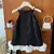 vestido infantil preto