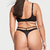Victoria´s Secret Logo Embroidery Adjustable String Thong Panty | BLACK - comprar online