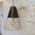Lampara Colgante Industrial jaula metal con cobre - comprar online