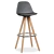 Banqueta Tulip Base Madera Aro Cromo Pack 2u Tribeca