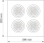 Aplique Plafon Movil Techo Cuadrado 4 Dicro Led 10/4apc Mac - comprar online