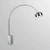 Lampara De Pie Arco Marmol Blanco Regulable F3028s Gmg