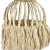 Lampara Colgante Yute Natural Estruc Metal 40x58cm Completo GRS - comprar online