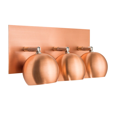 Spot Cobre Satinado Moderno 3 Lamparas Led Alyssa Kas