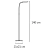 Lampara De Pie Deco Moderna Neron 4w Led 3 Intensidades DBR - comprar online