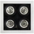 Aplique Plafon Movil Techo Cuadrado 4 Ar70 Led 20/4c Mac