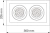 Aplique Plafon Movil Techo Para 2 Ar111 Led 30/2pm Mac - comprar online