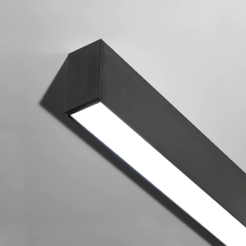 PERFIL LINEAL LED DYNA 25W 1200MM 3CCT NEGRO LEUK