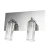 Aplique Doble Lampara Pared Cromo Apto Led Naiiru Kas