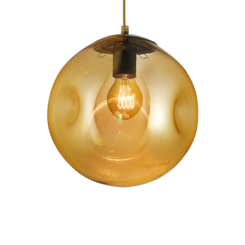 Colgante Globo Vidrio Soplado Apolo 2 Luces Base Lineal PLG - comprar online