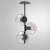 Aplique Techo 3 Luces Vert Best Globo 15cm Transp Wz