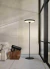 Lampara De Pie Led Dimerizable Aluminio Negro Bogota Dbr - comprar online