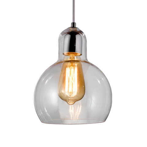 Lampara Colgante Budda M Vidrio 2 Luces Base Lineal PLG - tienda online