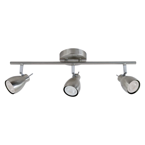 Lampara Aplique Pared Techo Cancún Platil 3 Luces Dicro Led DBR