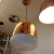COLGANTE CLASICO DE VIDRIO TALLADO CON BOINA COBRE - comprar online