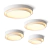 Plafon Circular Aluminio Blanco 60cm De 108w Led Salo Dbr - comprar online
