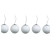 Lampara Colgante Triple Esfera Blanca Moderna Led World wz