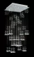 Lampara Iluminacion Doble Altura Led Cubos Largos Magnalum