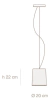 Lampara Colgante Traslucida 20cm Cilindro Chico Hihat Imdi - Luminaires