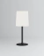 Velador Lampara Traslucida Alto Negro Luz Led Hihat Imdi - Luminaires