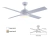 Ventilador De Techo Blanco 441a Led 24w Control Remoto Laft - comprar online