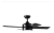 Ventilador De Techo Negro 441b Led 24w Control Remoto Laft - comprar online