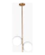 Lampara Colgante 80cm Dorado Oro Esfera Vidrio Chicago wz - comprar online